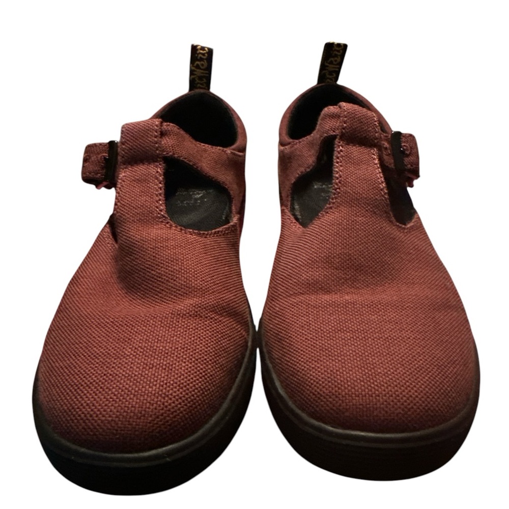 Dr Martens maroon canvas Mary Jane’s